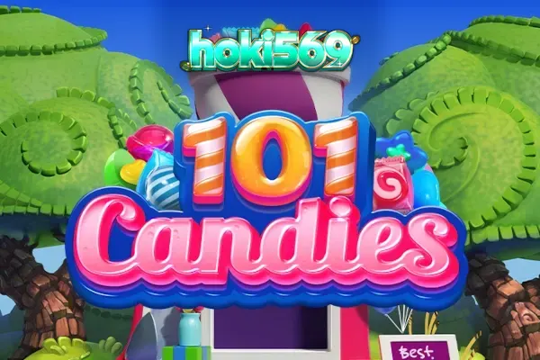 Tampilan visual ceria dari slot 101 Candies dengan simbol permen warna-warni