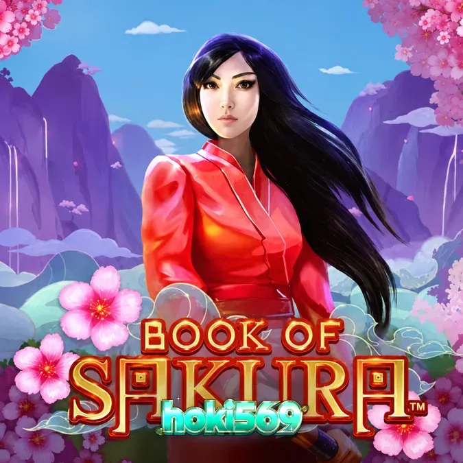Tampilan visual slot Book of Sakura dengan nuansa bunga sakura yang indah