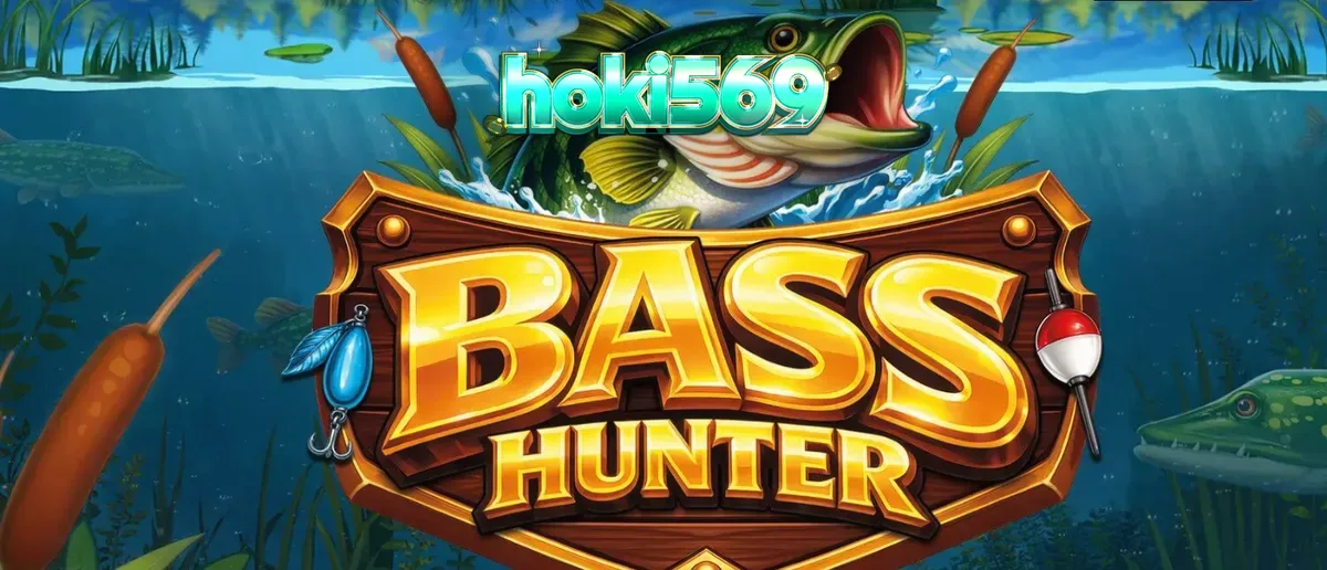 Pemandangan danau Nordic yang tenang di slot Bass Hunter